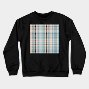 Autumn Aesthetic Sorcha 1 Hand Drawn Textured Plaid Pattern Crewneck Sweatshirt